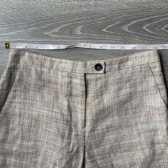 Carolina Herrera linen high waisted shorts 4 - Picture 6 of 10